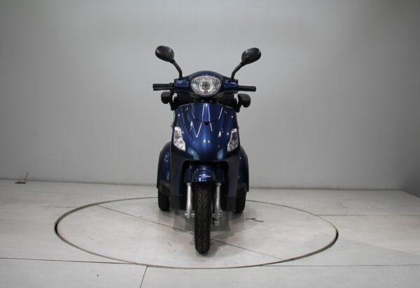 THE SHOPPER 3 Wheel Electric Scooter Blue - Image 3