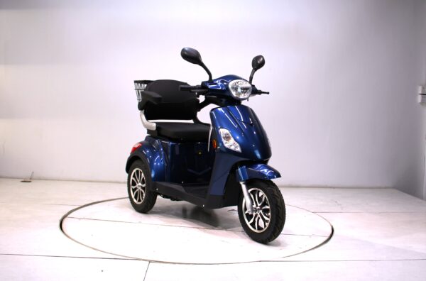 THE SHOPPER 3 Wheel Electric Scooter Blue - Image 7