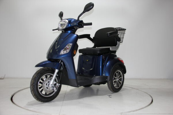 THE SHOPPER 3 Wheel Electric Scooter Blue - Image 9