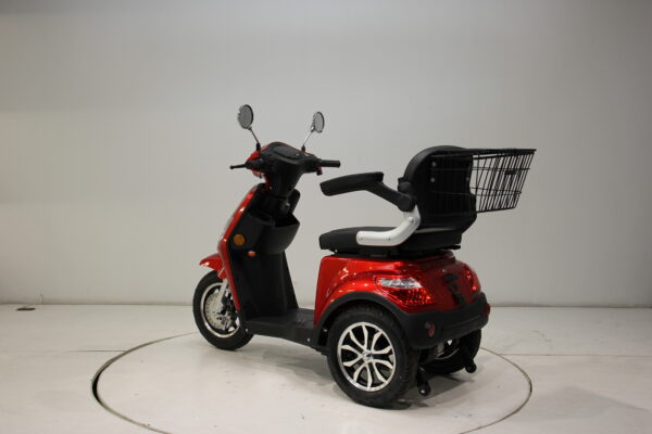 THE SHOPPER 3 Wheel Electric Scooter Red - Image 5