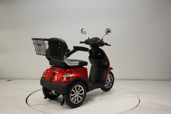 THE SHOPPER 3 Wheel Electric Scooter Red - Image 6