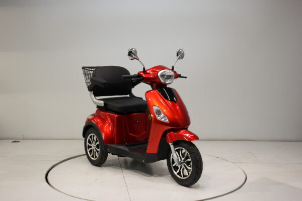 THE SHOPPER 3 Wheel Electric Scooter Red - Image 7